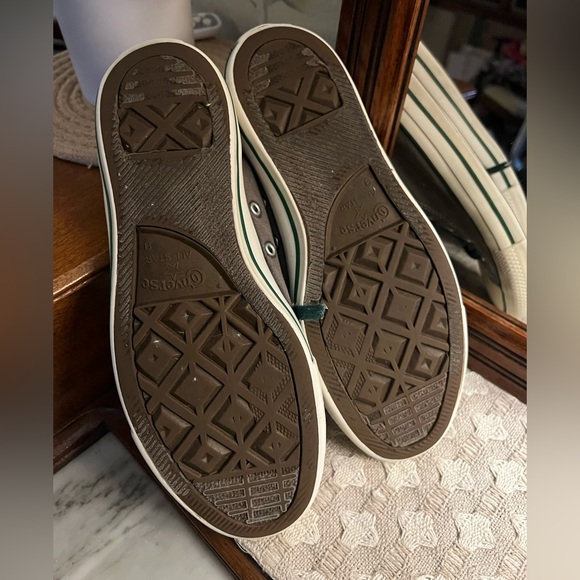 CONVERSE All Star Chuck Taylor Dual Collar Casual Sneakers Grey‎ Green Mens Sz 9 - Picture 6 of 7